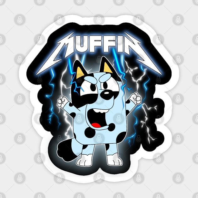 Bluey Muffin Sticker by Joyjoy